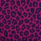 Preview: Baumwolle Leoni Animalprint  Pink/Blau by Swafing